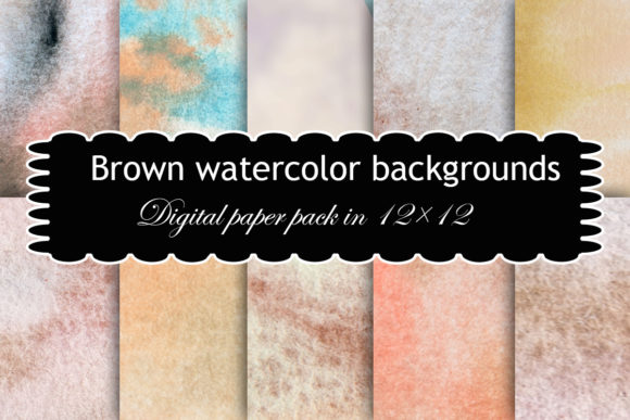 Brown Watercolor Backgrounds: A Warm Addition to Local Business Branding