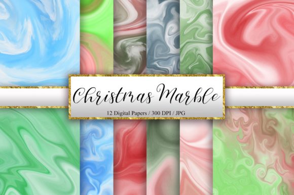 Christmas Marble Watercolor Background: A Polished Design Asset for Content Creators
