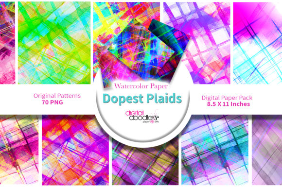 Dopest Plaid Watercolor Paper: A Background with Personality for Creative Projects