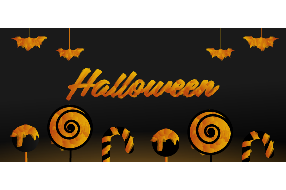 Halloween Lettering Watercolor and Candy Backgrounds: A Design Asset That Delights