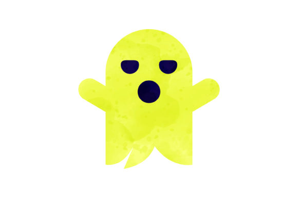 Halloween Watercolor Icon Ghost: A Thoughtful Design for Seasonal Embroidery