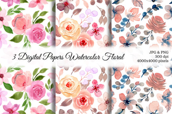 Seamless Pattern Floral Watercolor 31: A Versatile Design Asset for Branding