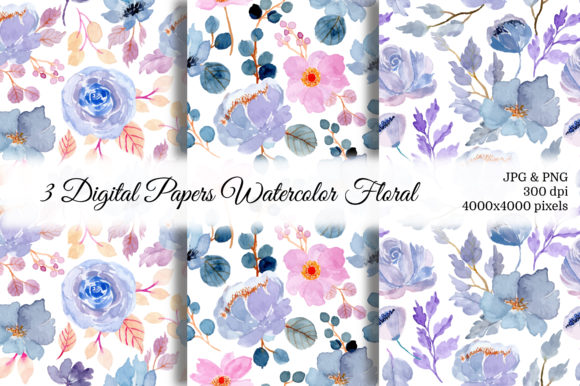 Seamless Pattern Floral Watercolor 35: A Versatile Addition to Your Design Toolkit