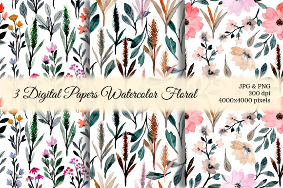 Seamless Pattern Floral Watercolor 49: A Versatile Design Asset for Branding