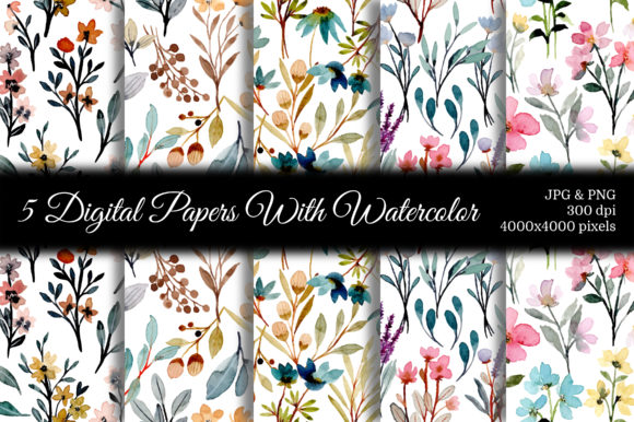 Seamless Pattern Floral Watercolor 70 Review: A Versatile Design Asset