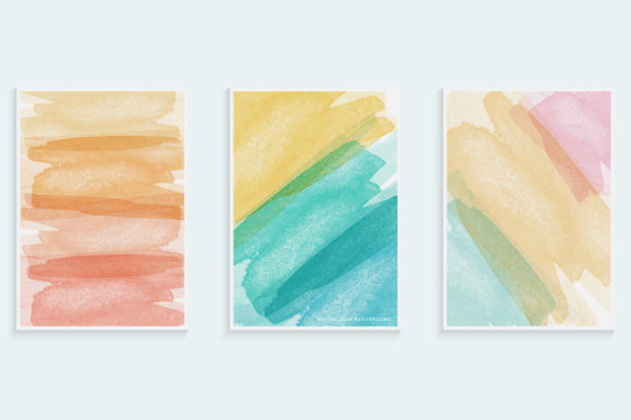 Watercolor Brush Style Cover Design: A Versatile Background for Creative Marketing