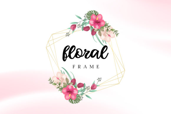Watercolor Floral Frame Template: A Versatile Graphic Design Asset