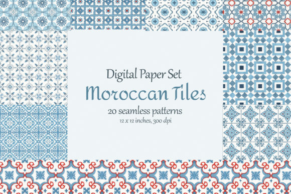 Watercolor Moroccan Tiles Seamless Pattern: A Designerβs Take
