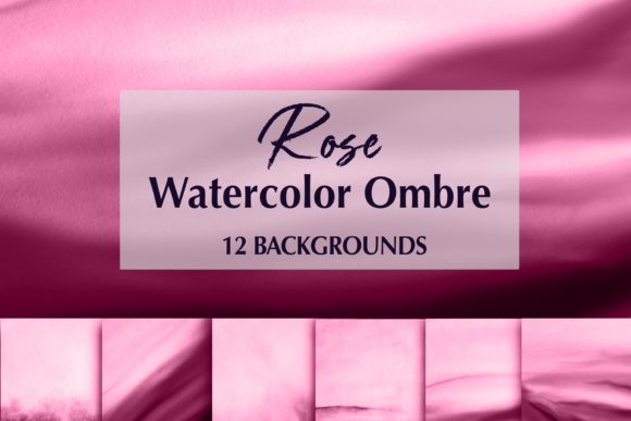 Watercolor Rose Ombre Backgrounds for Handmade Projects