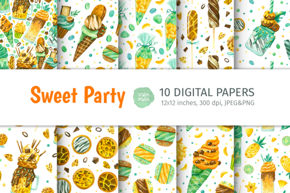 Watercolor Seamless Patterns with Sweets: A Designer’s Review