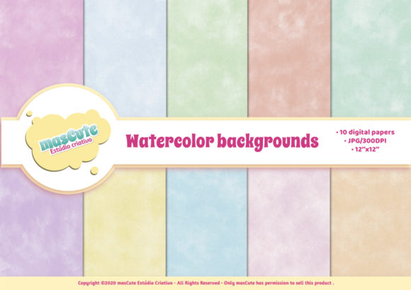 Watercolor Textures for Real Craft Projects