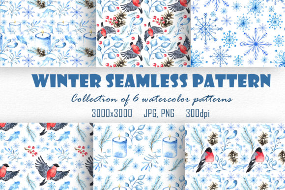Winter Watercolor Seamless Pattern Review for Real Design Projects